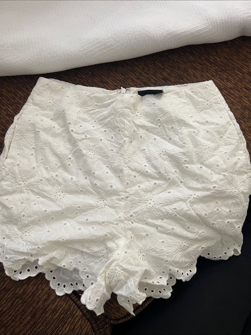 Vici white eyelet shorts